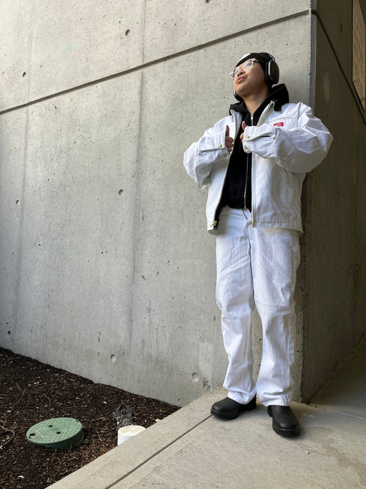 (28”) 90’s White Levi 550 Denim