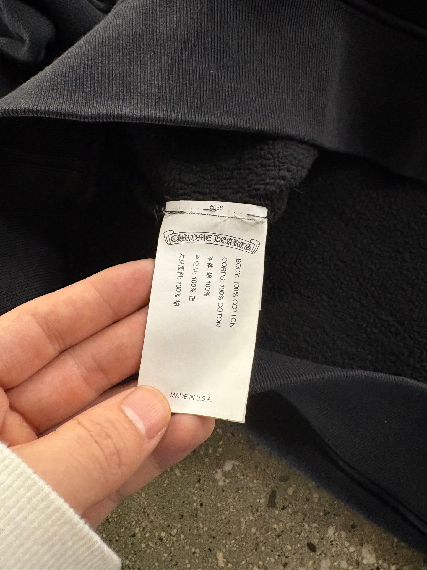 (2XL) Chrome Hearts Scroll  “ f*ck u” Crewneck