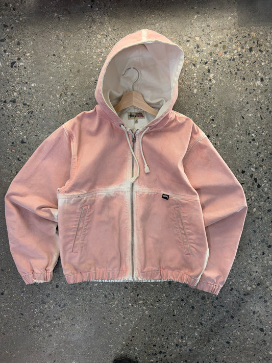 (S/M) Stussy Spray Dye Hooded Jacket