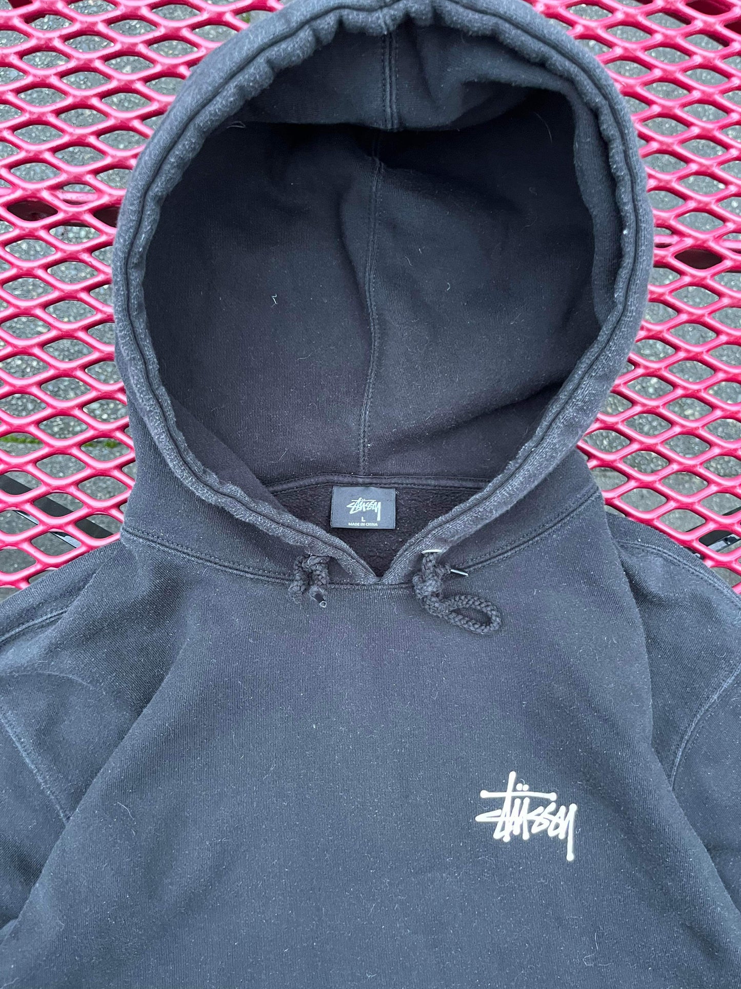 (L) Stussy Script Hoodie