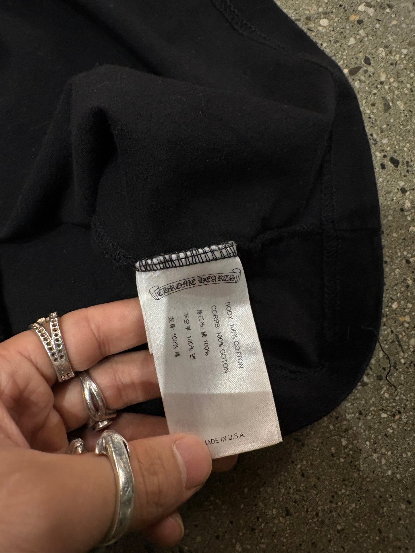 (S) Chrome Hearts Script Longsleeve