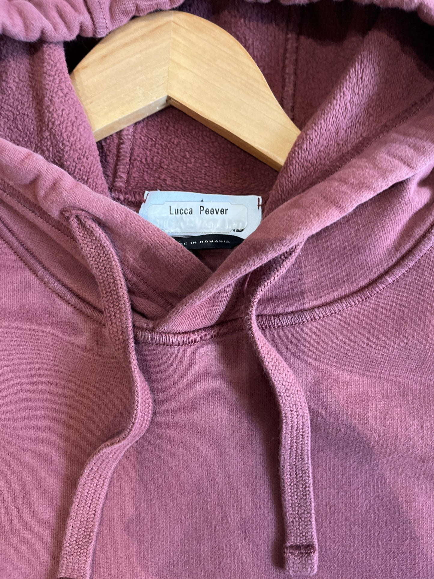 (M) Stone Island Burgundy Hoodie