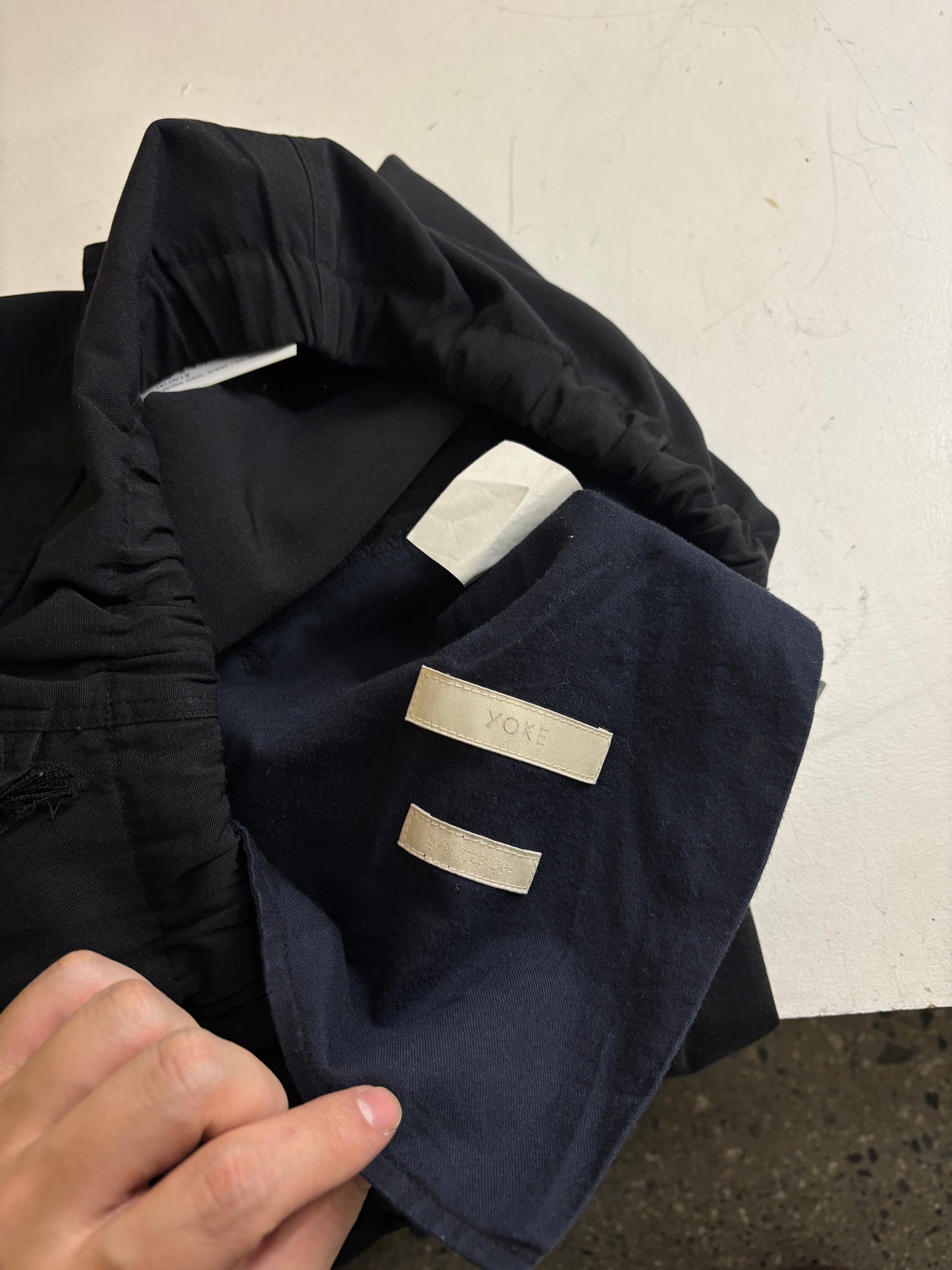 (Size 3/L) Black Yoke Made in Japan Cargo Pants