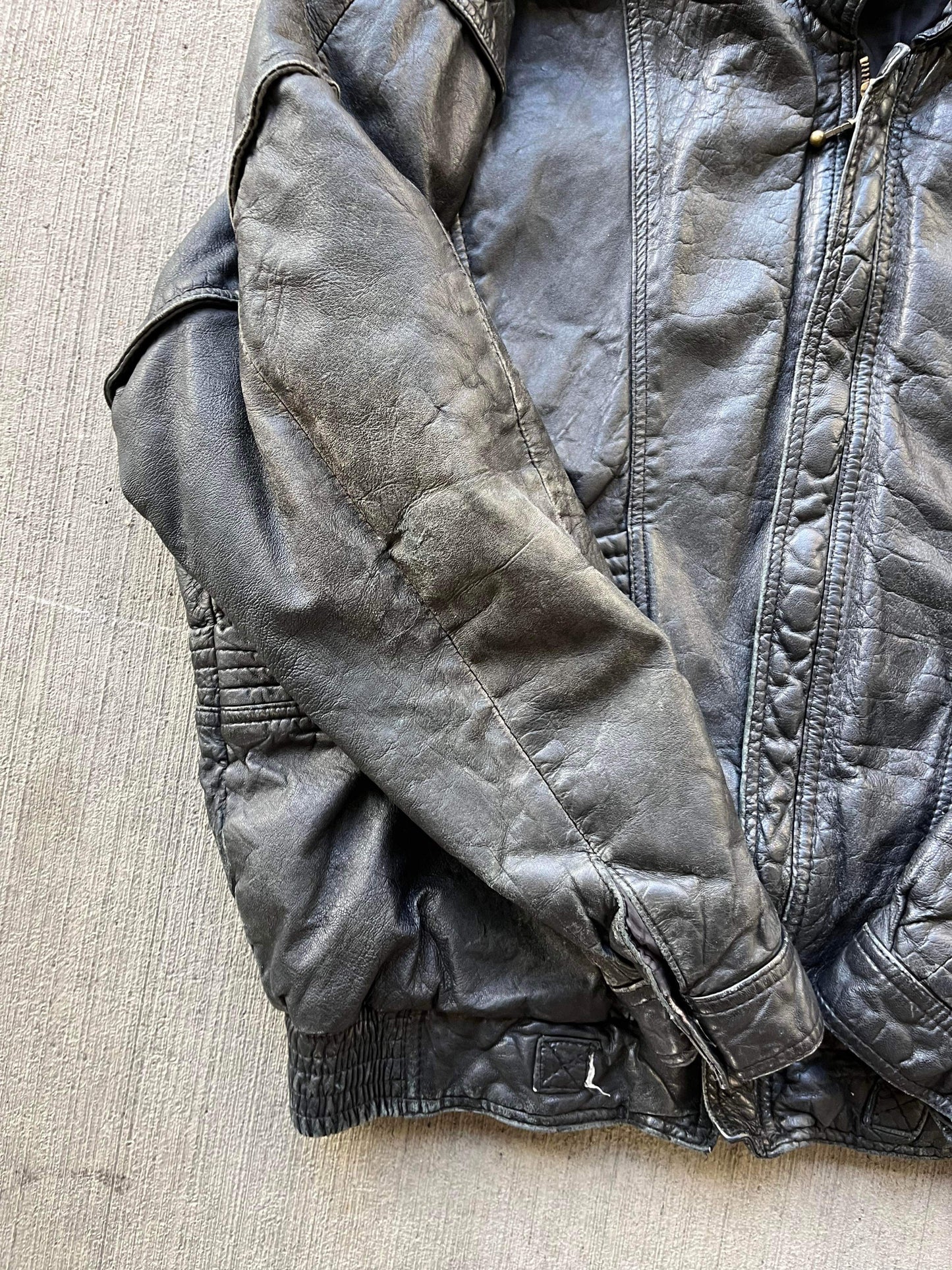 (m) Vintage Harley Davidson Leather Jacket