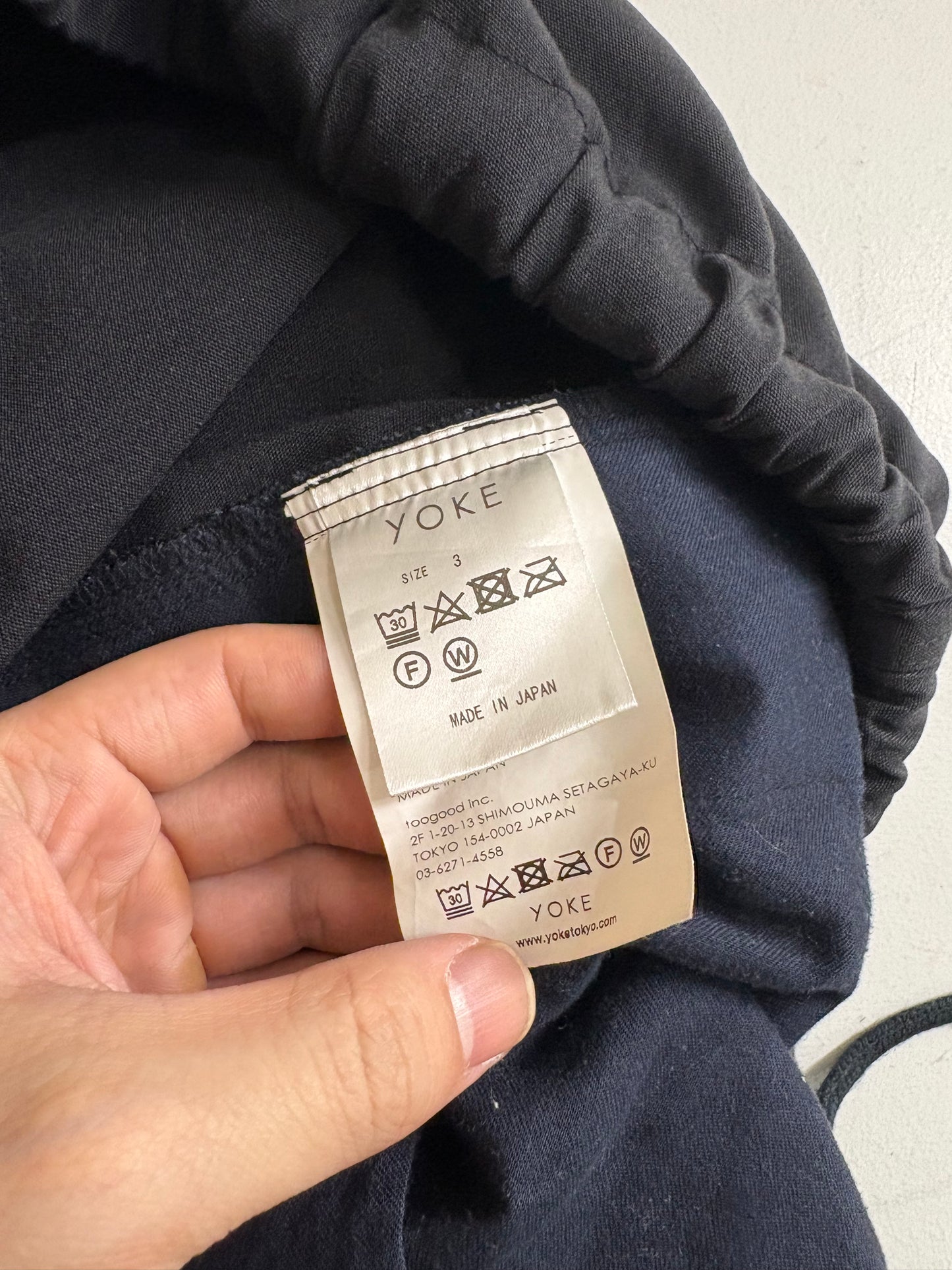 (Size 3/L) Black Yoke Made in Japan Cargo Pants