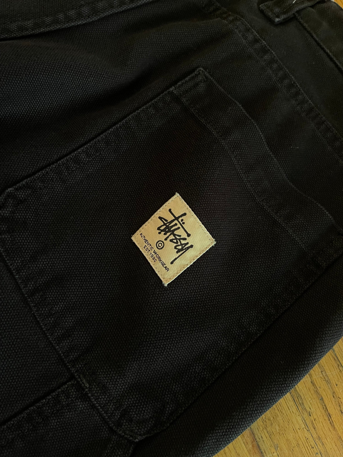 32” Stussy Black Doubleknee Jeans