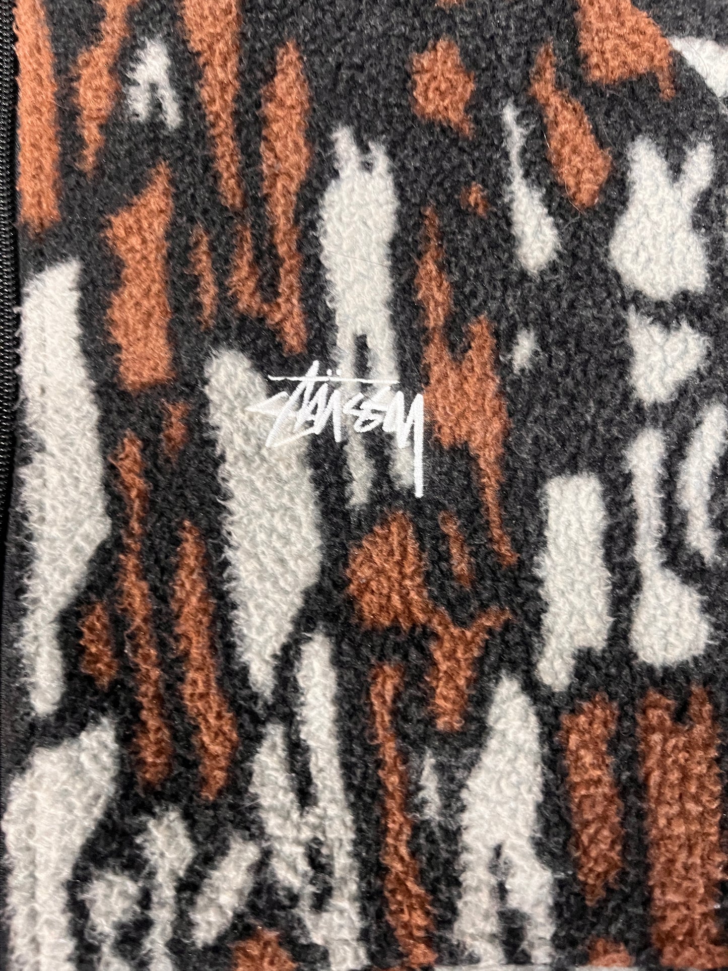 (L) Stussy Tree Bark Fleece