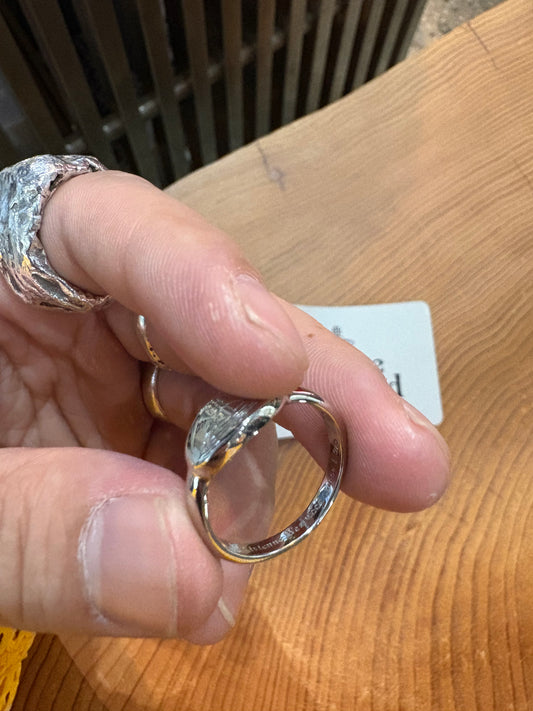 (Size 7.5) VIVENNE Westwood Tilly Ring .925 Silver  (Brand new Box)