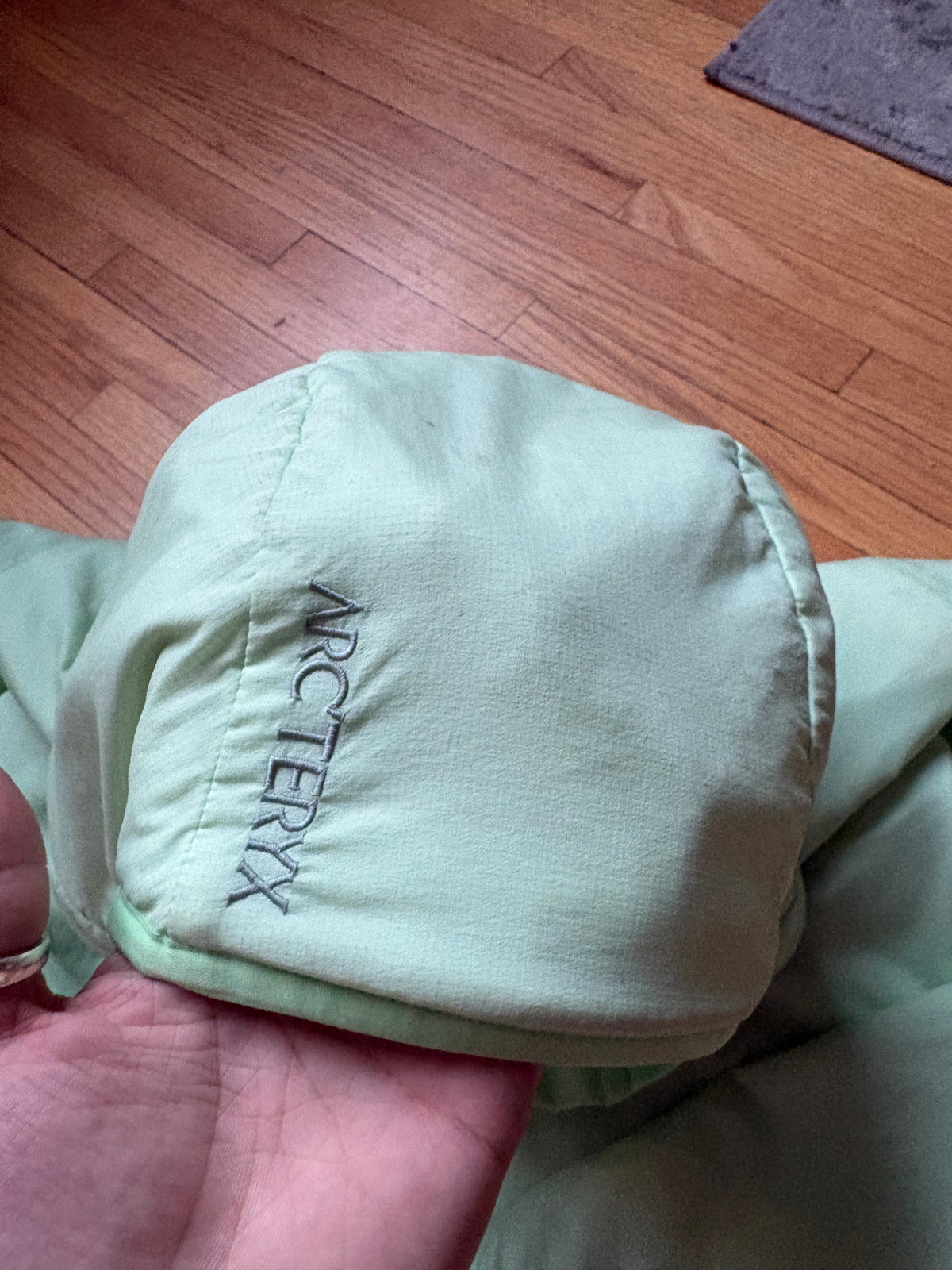 (L) Mint Green Proton LT Arcteryx Hoody