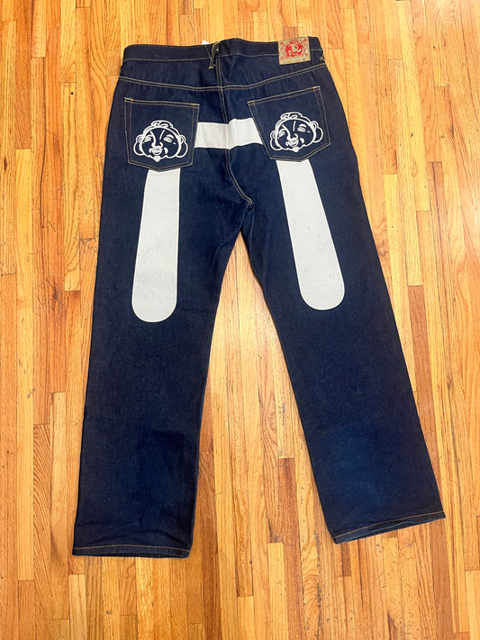 (XXL) (40”) Evisu Daicock Jeans