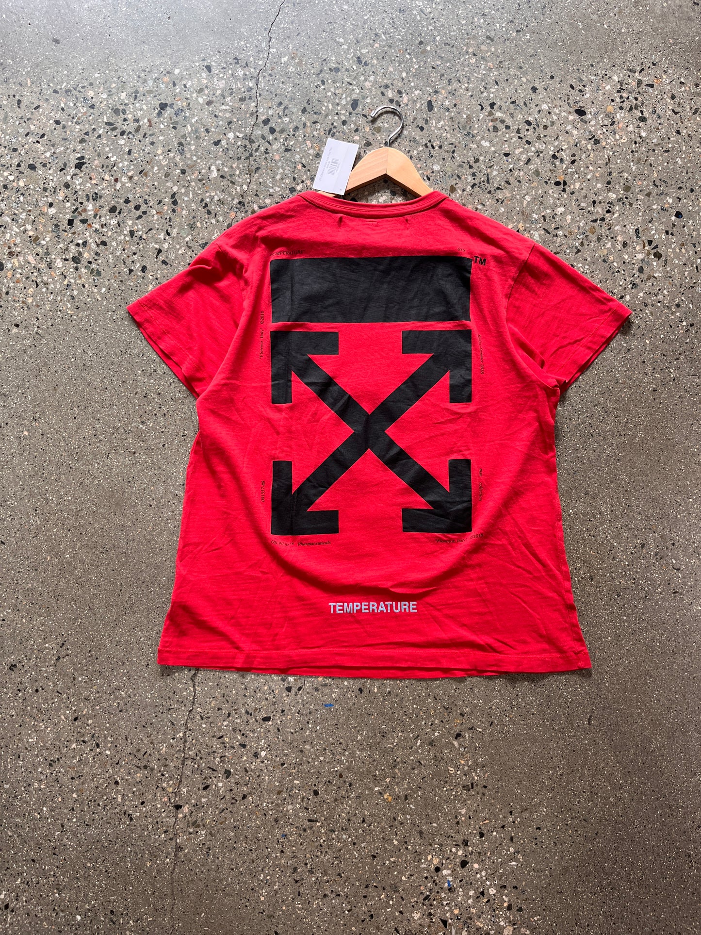 (M) Offwhite Mona Lisa Red Tee