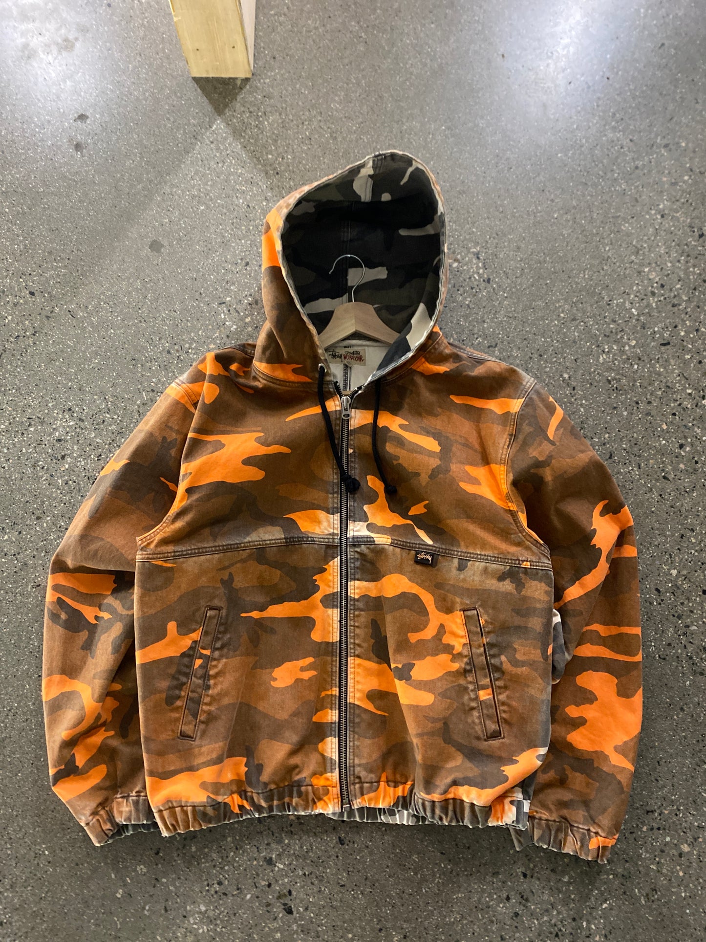 (L/XL) Stussy Lava Hooded workwear Jacket