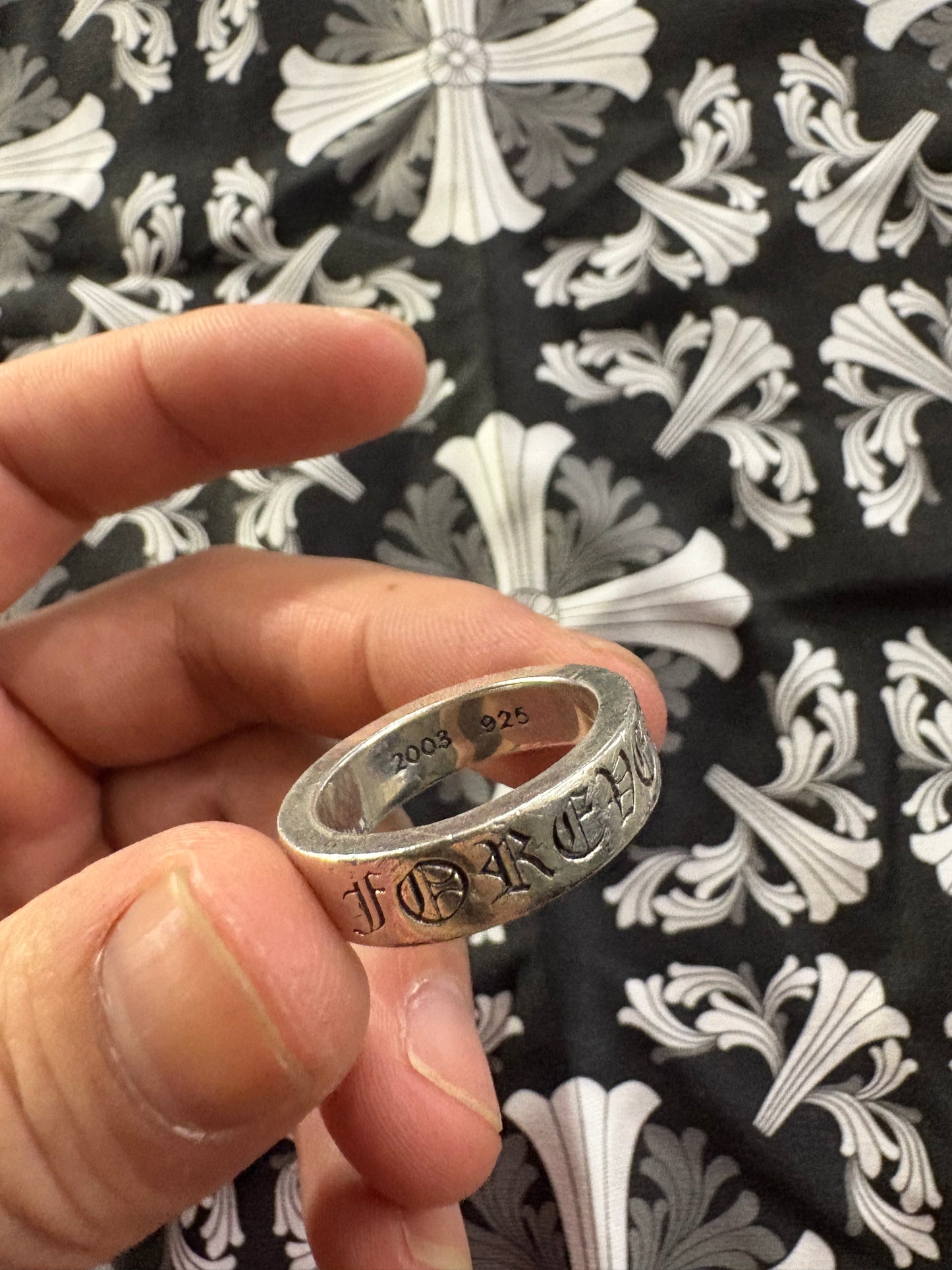 (8.5) .925 Chrome Forever Ring