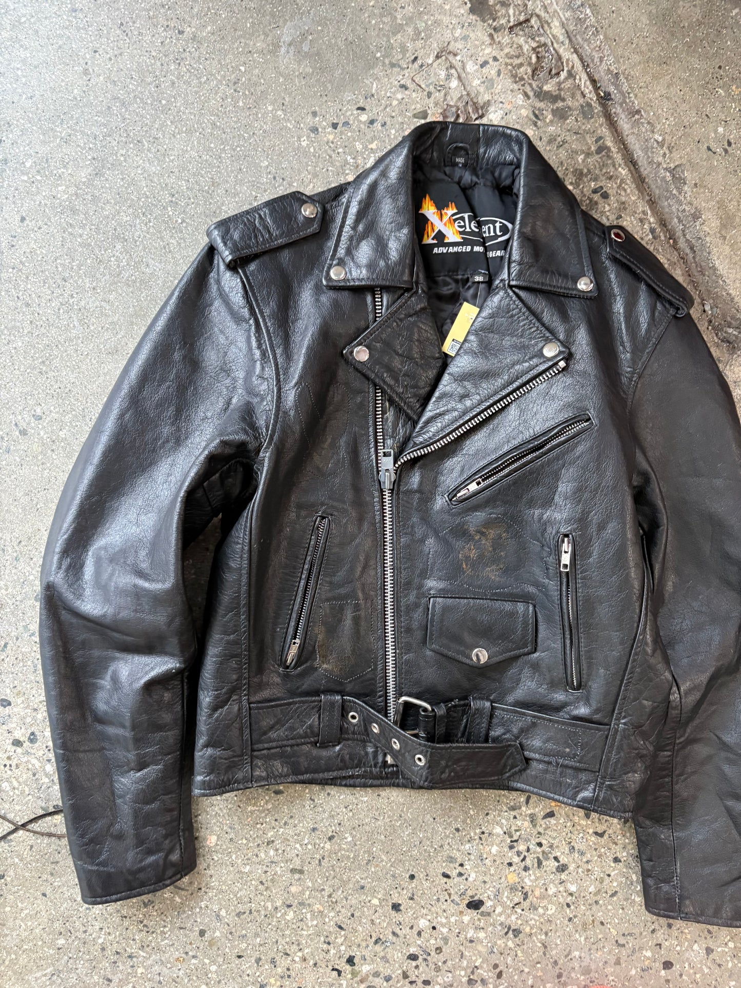 (S) X element Moto Style Leather Cropped