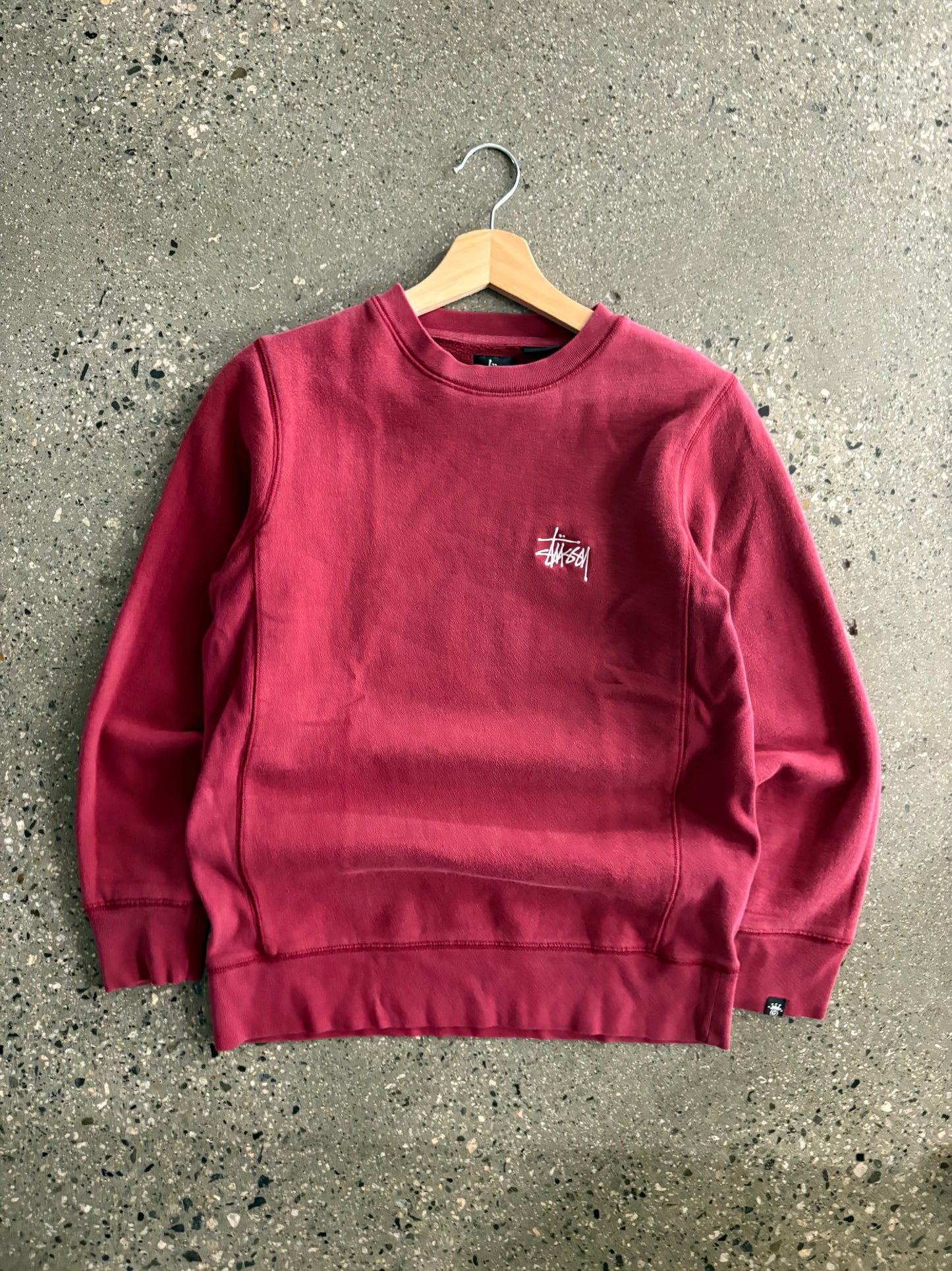 (S) 2000s Stussy Script Burgundy