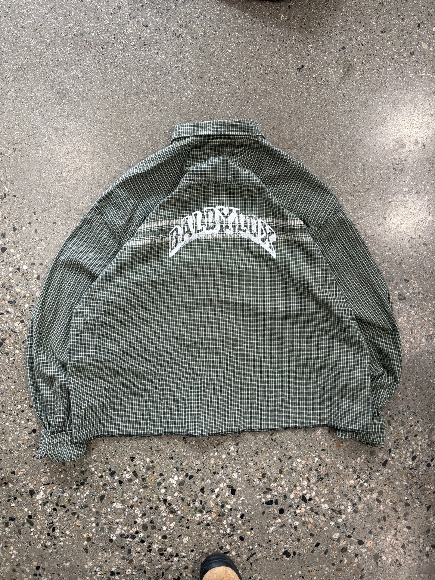 (L) Baldy Spell out Button up shirt