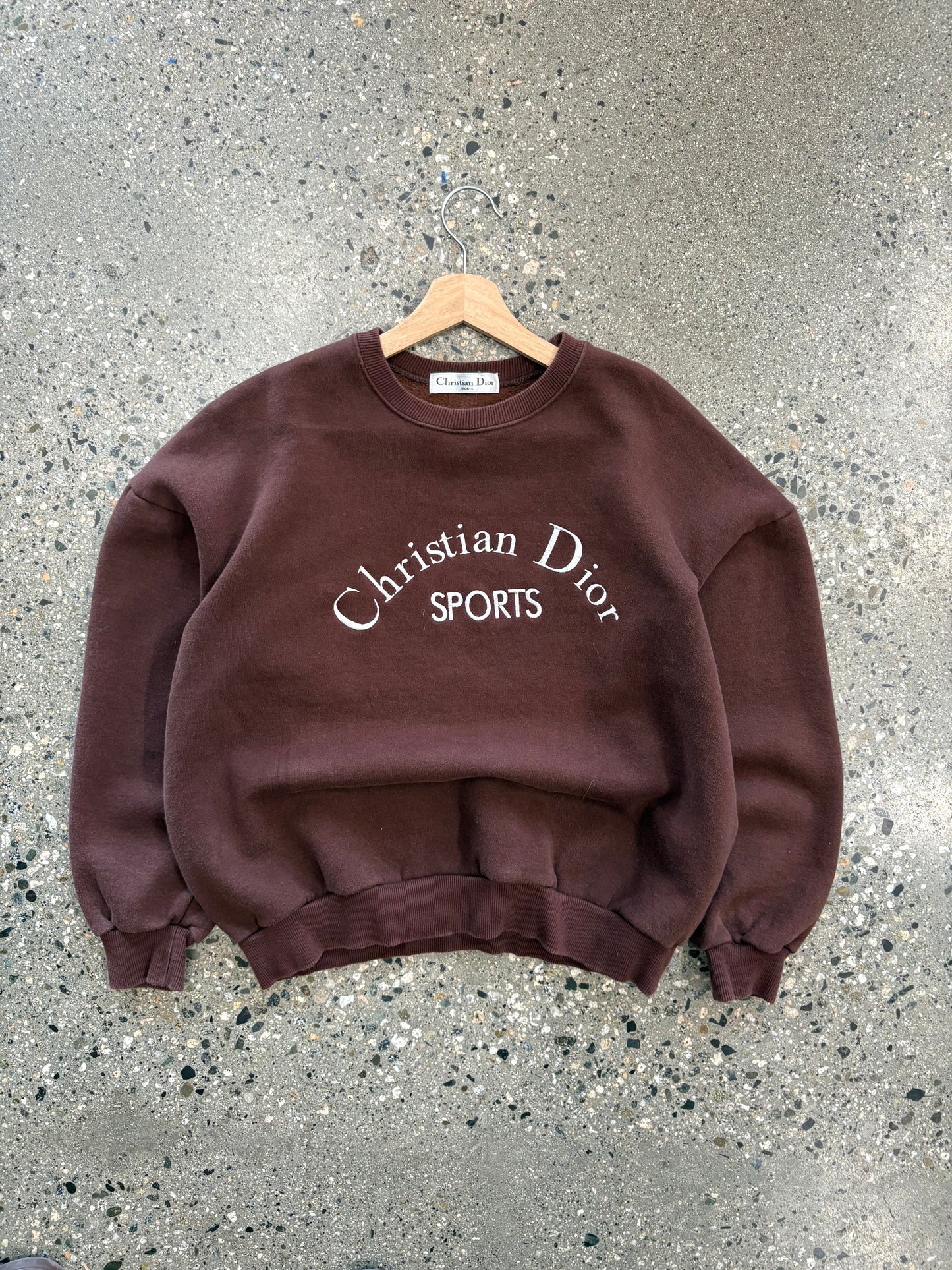 90s Brown Vintage Dior Sports Crewneck