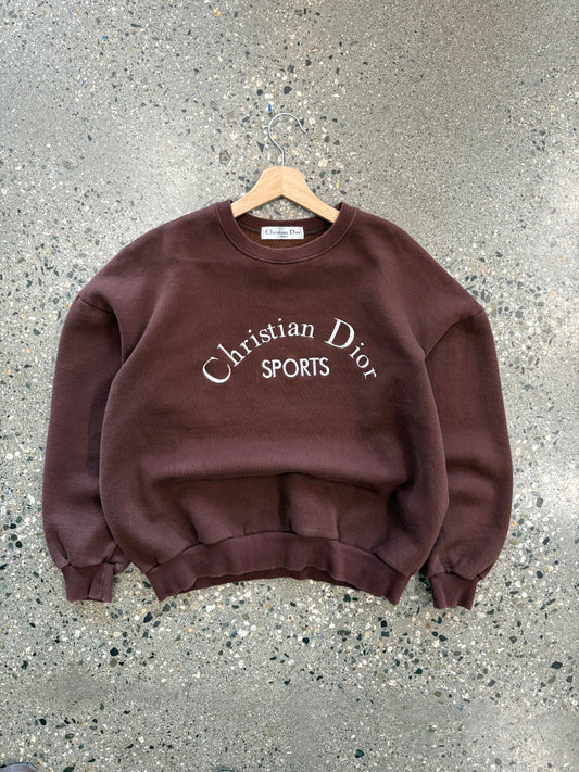 90s Brown Vintage Dior Sports Crewneck