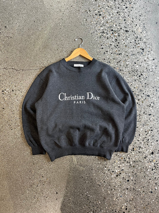 (Medium) dark grey christian dior crewneck