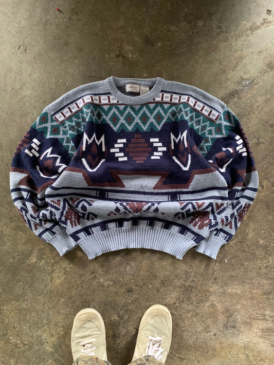 (XL) 80s Pattern Knit