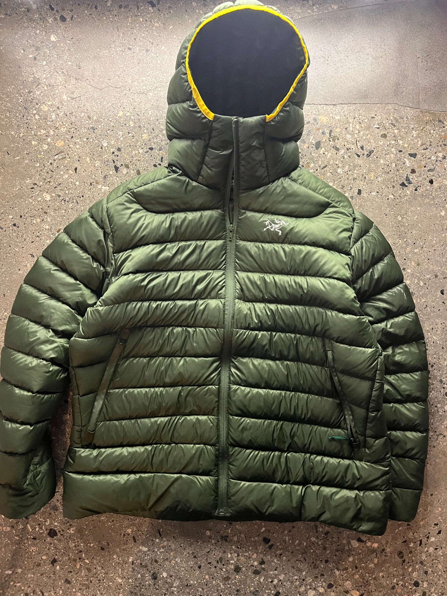 (M/L) 00s Arc’teryx Green Cerium Hoody Puffer Boot