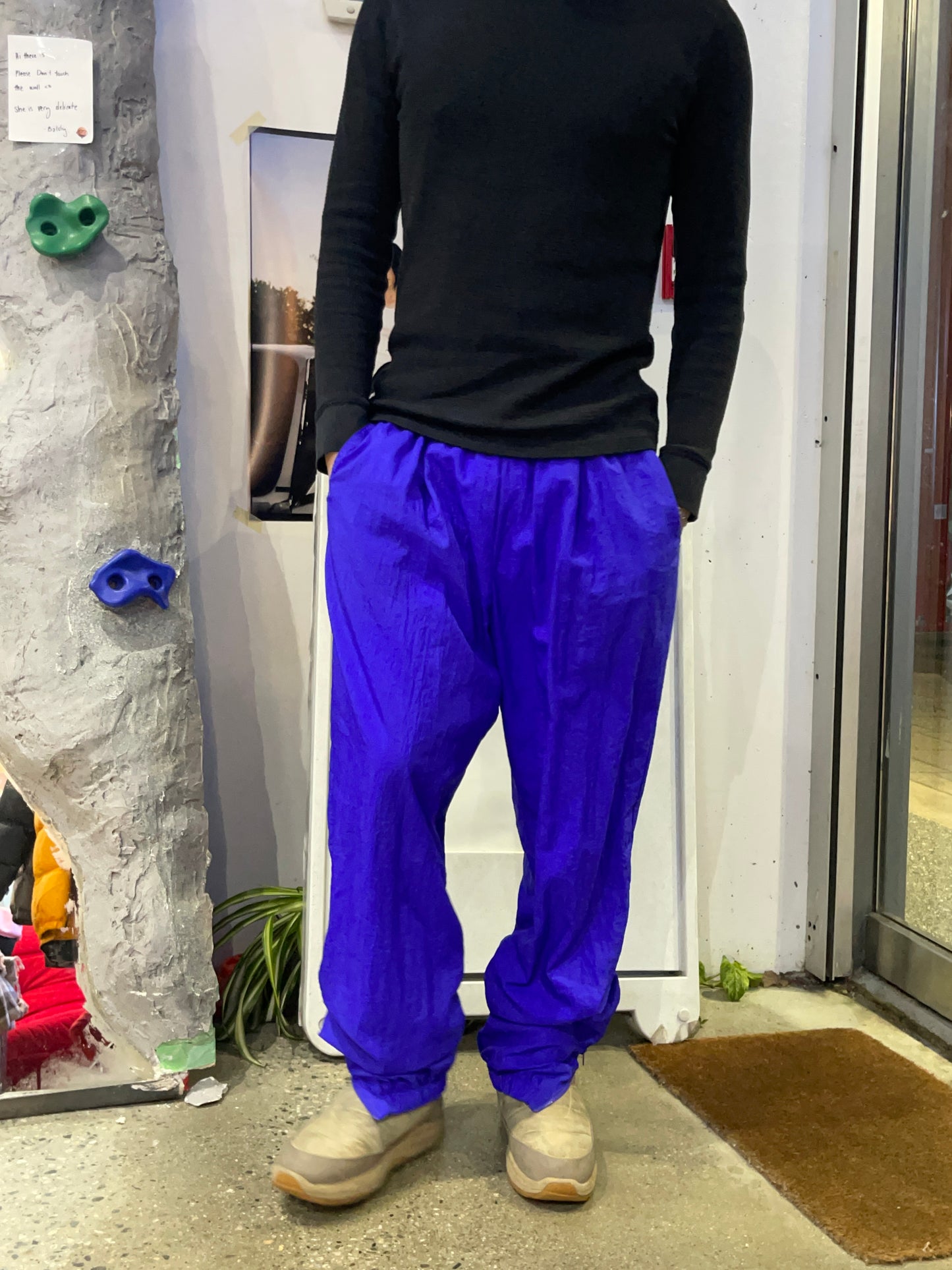 (M) 1980s Eggplant Purple Nike Windbreaker Pants