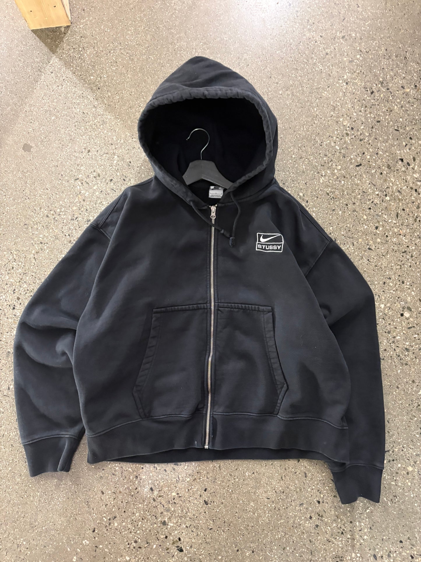 (L) Stussy x Nike Black Zip