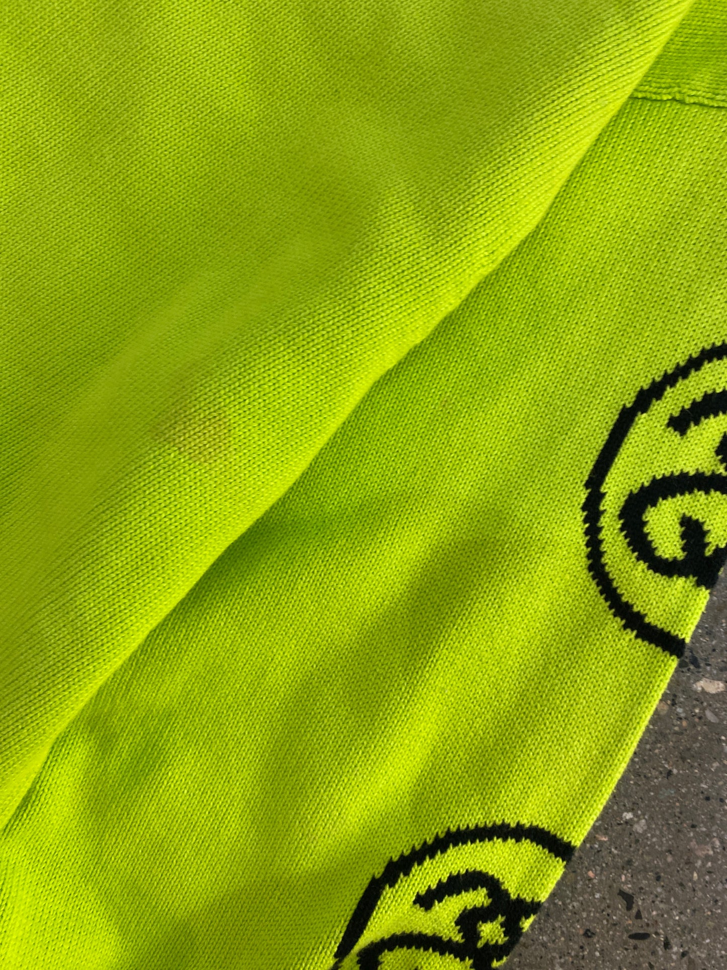 (L) Stussy S Link Lime Knit