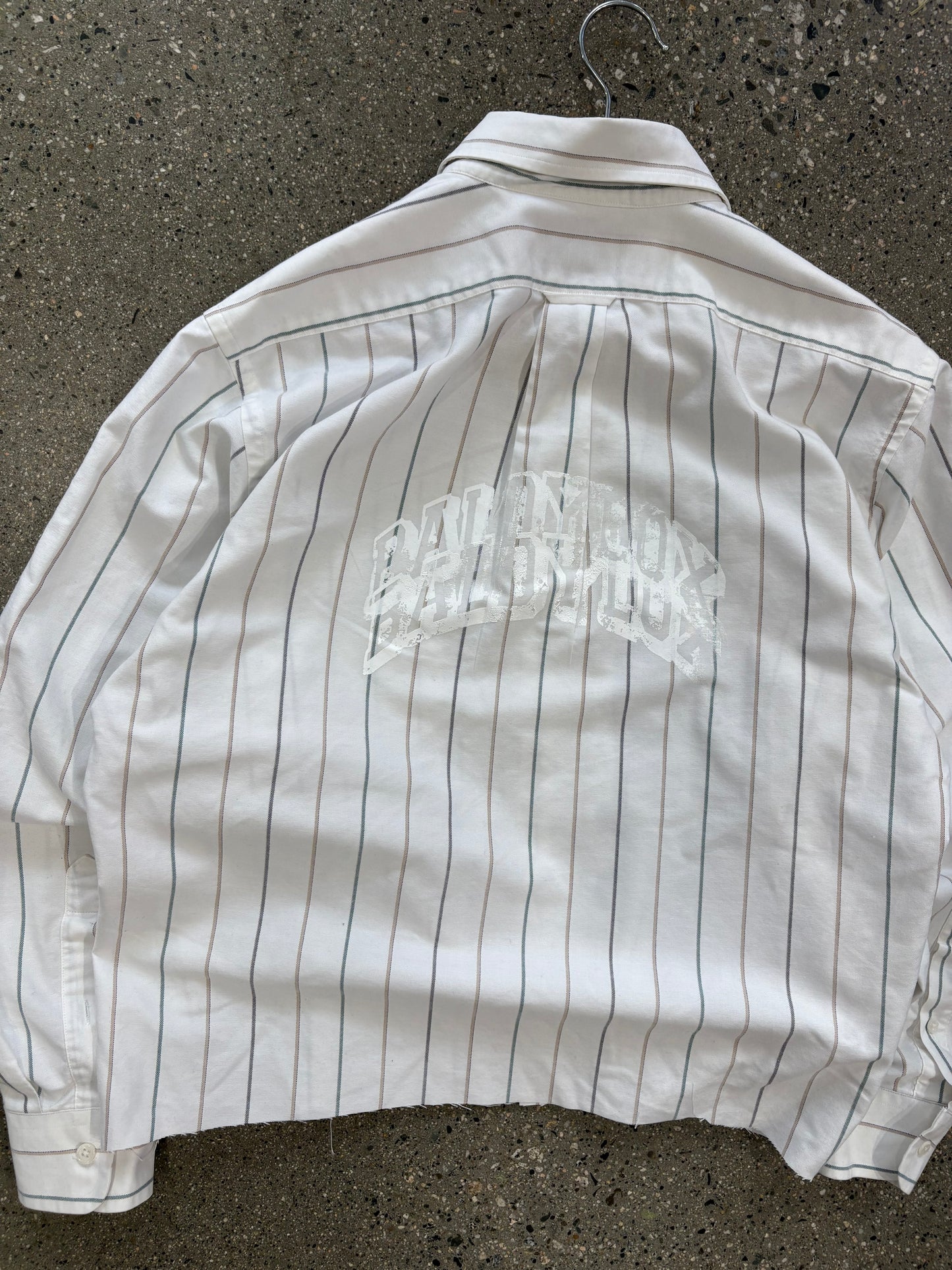 (M) Baldy 1/1 Button up Cropped shirt
