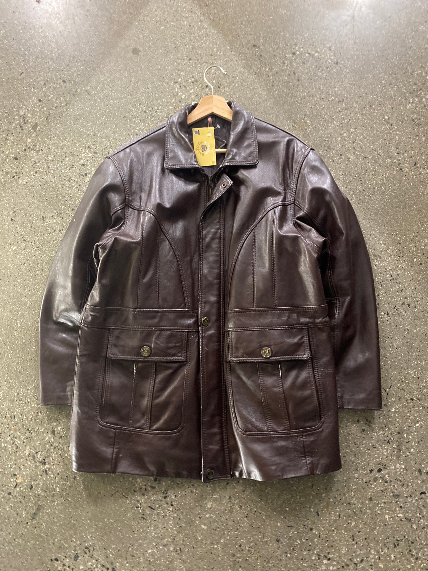 (L/XL) Long Brown Buttery Leather