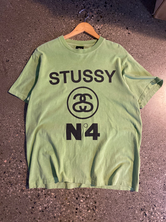 (L) Stussy Green N4 Tee