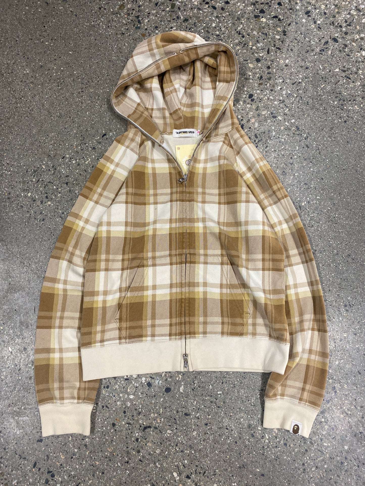 (XS) Bape Full Zip Plaid