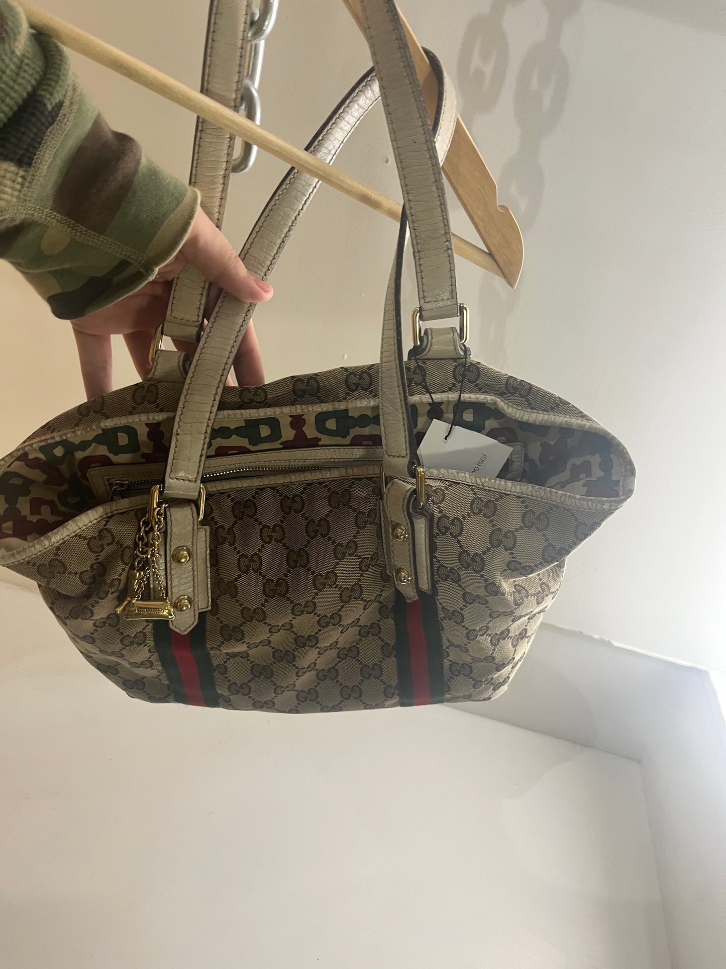 (OS) Gucci Sherry Line Tote Bag — (As is)