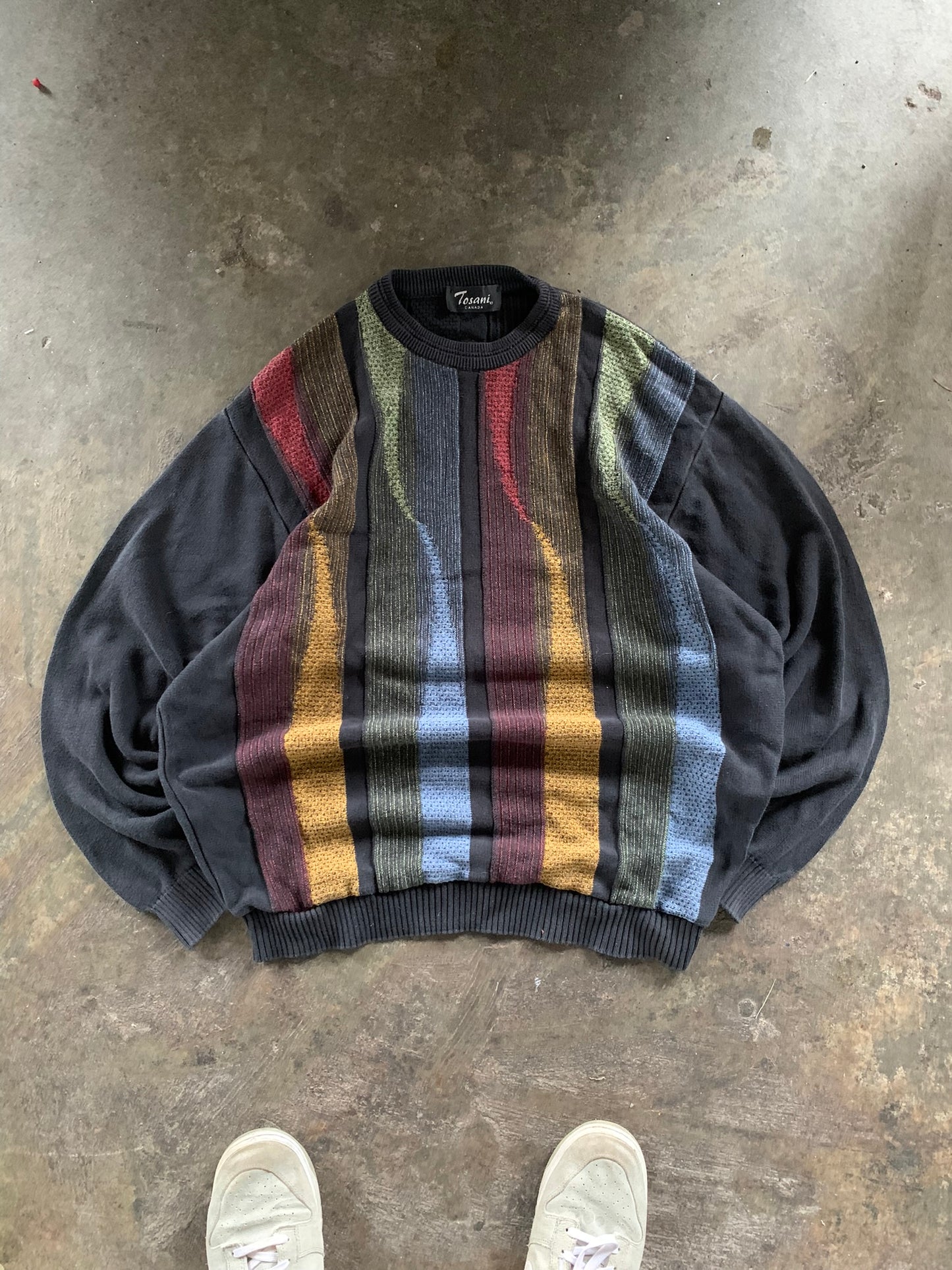 (M/L) 90’s Tosani Art Texture Knit