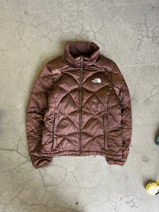 (S) 00s North Face 550 Down Puffer Brown
