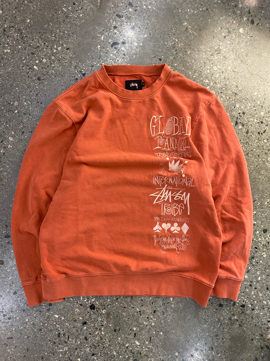(M) Stussy Embroidered Crewneck
