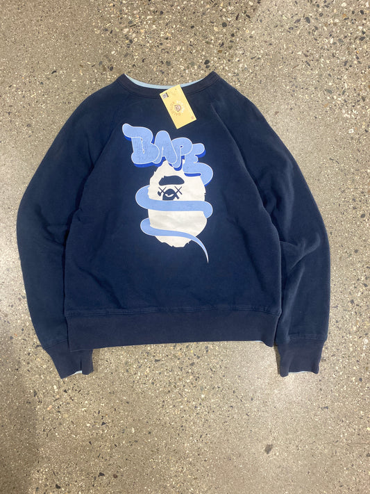 (M) Bape x Kaws 4 WAY Reversible Crewneck