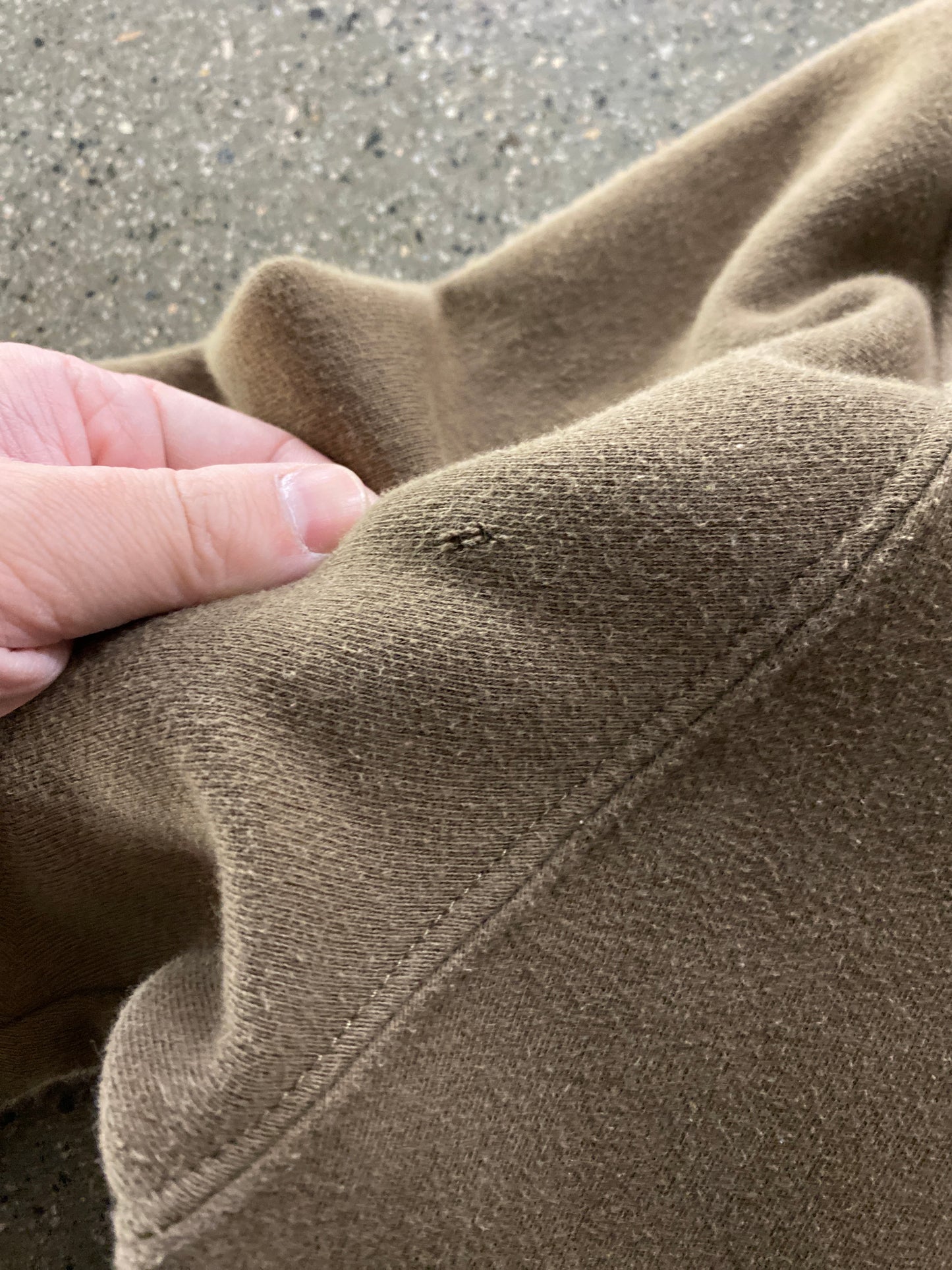 (M) 2010s Stussy Brown Script Crewneck