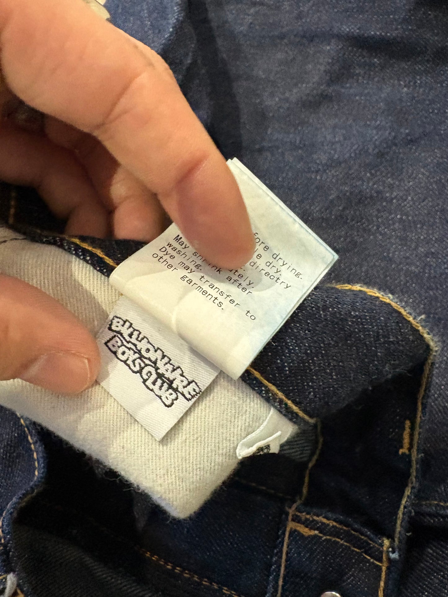 34” Icecream BBC Running Fox Raw Selvedge Jeans