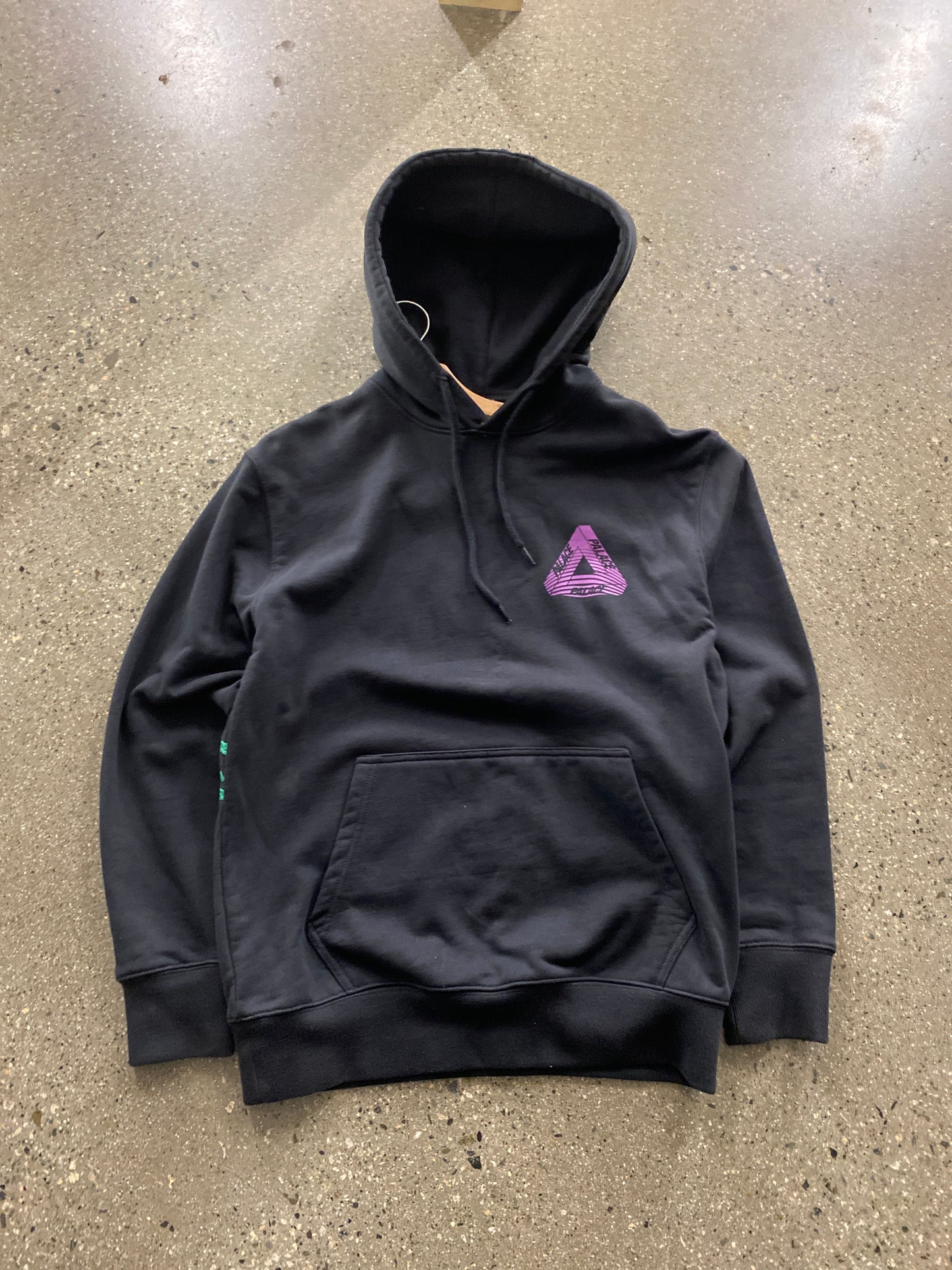 (S) Palace Doublesided Black Hoodie ( AS IS)