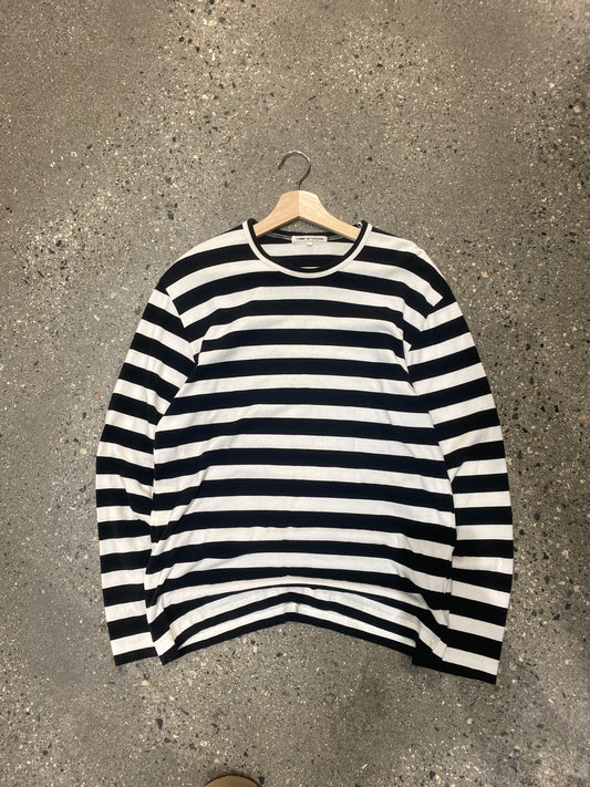 (S) CDG STRIPED LS