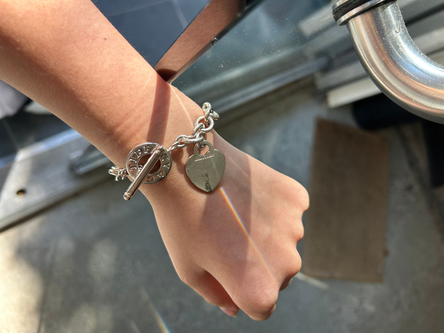 Tiffany & Co .925 Silver Charm Bracelet Clasp
