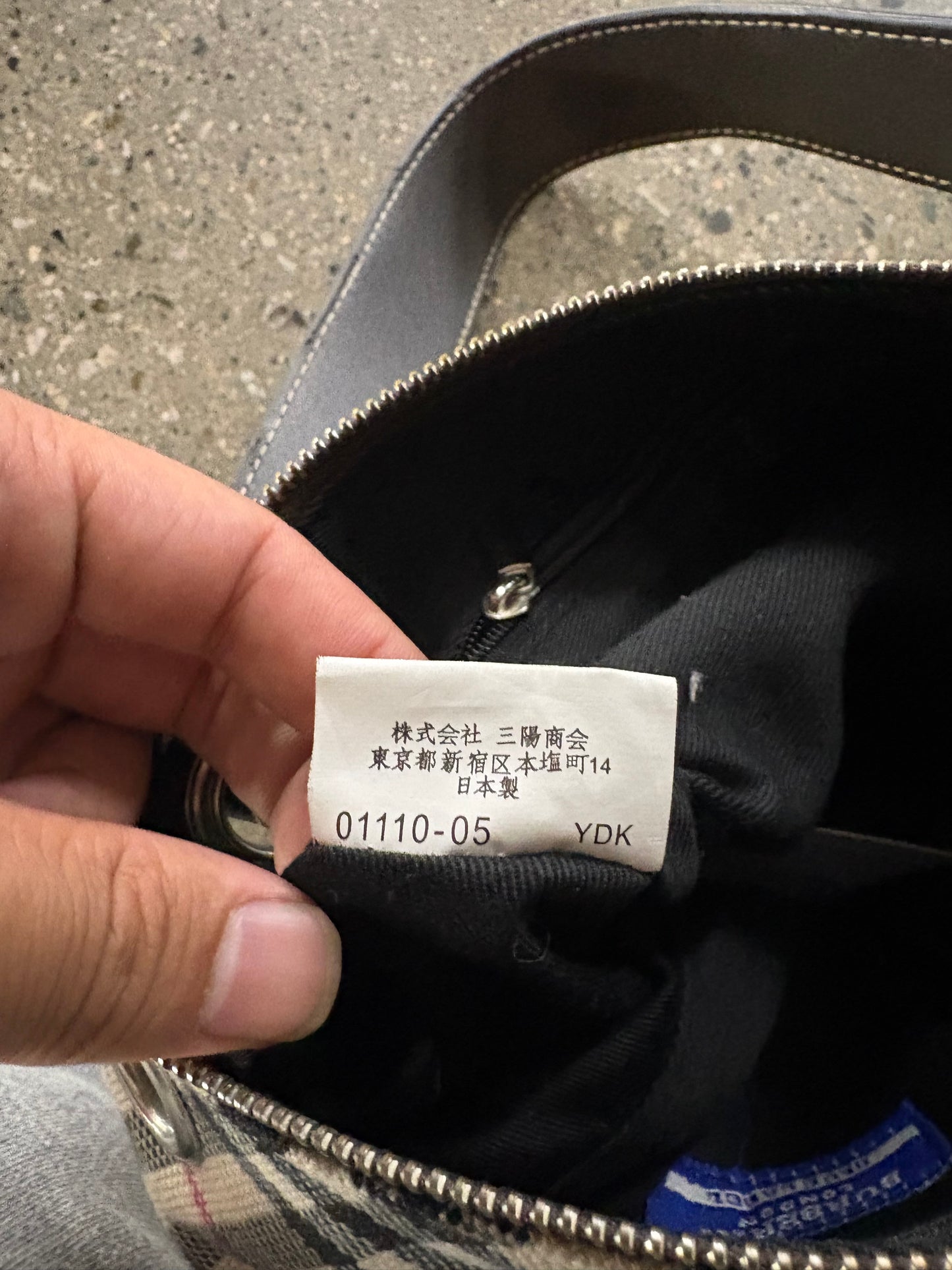 Burberry London Nova Check Canvas JPN exclusive blue label Handbag