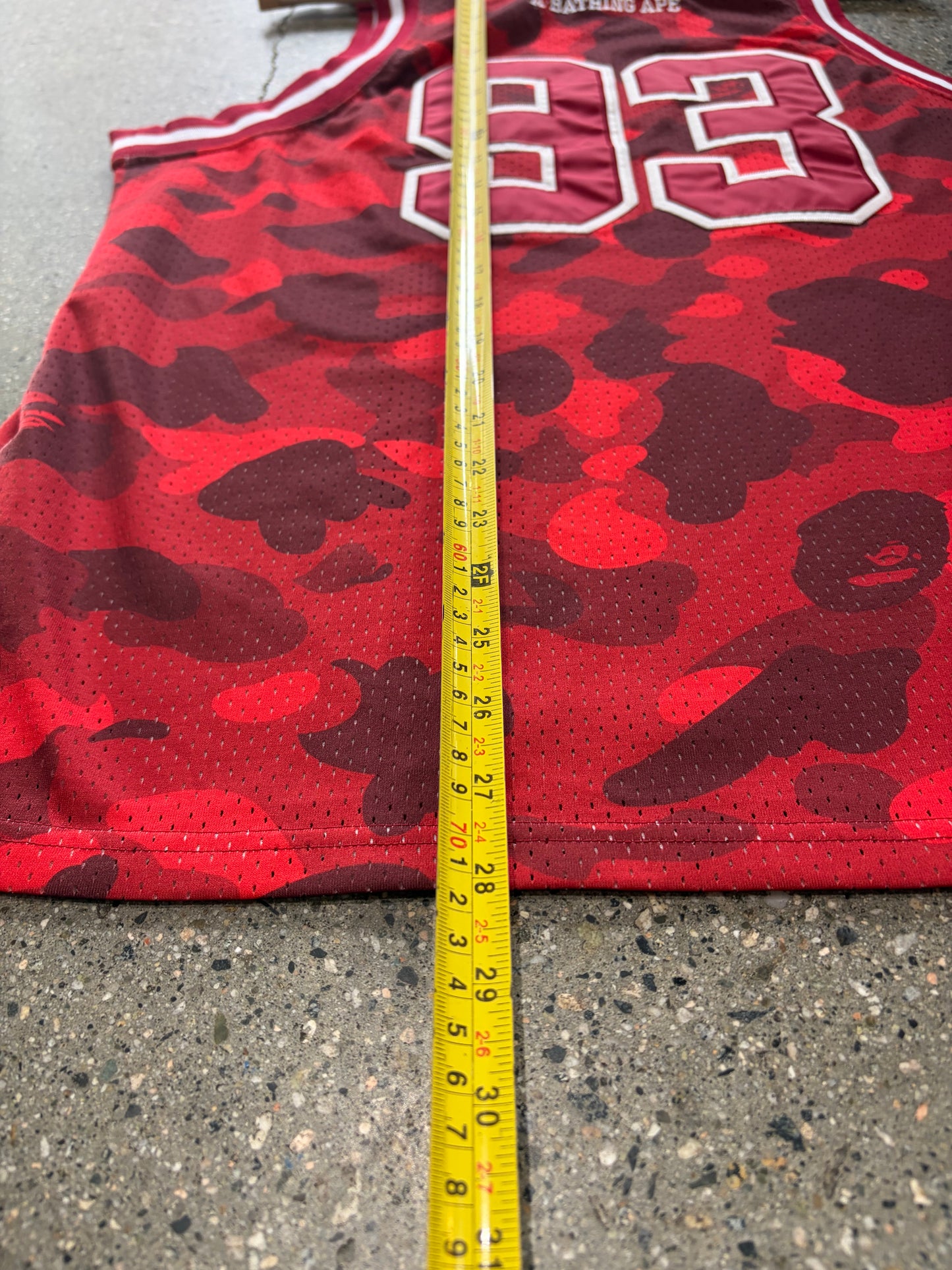 (S) Bape Camo Basketball Jersey