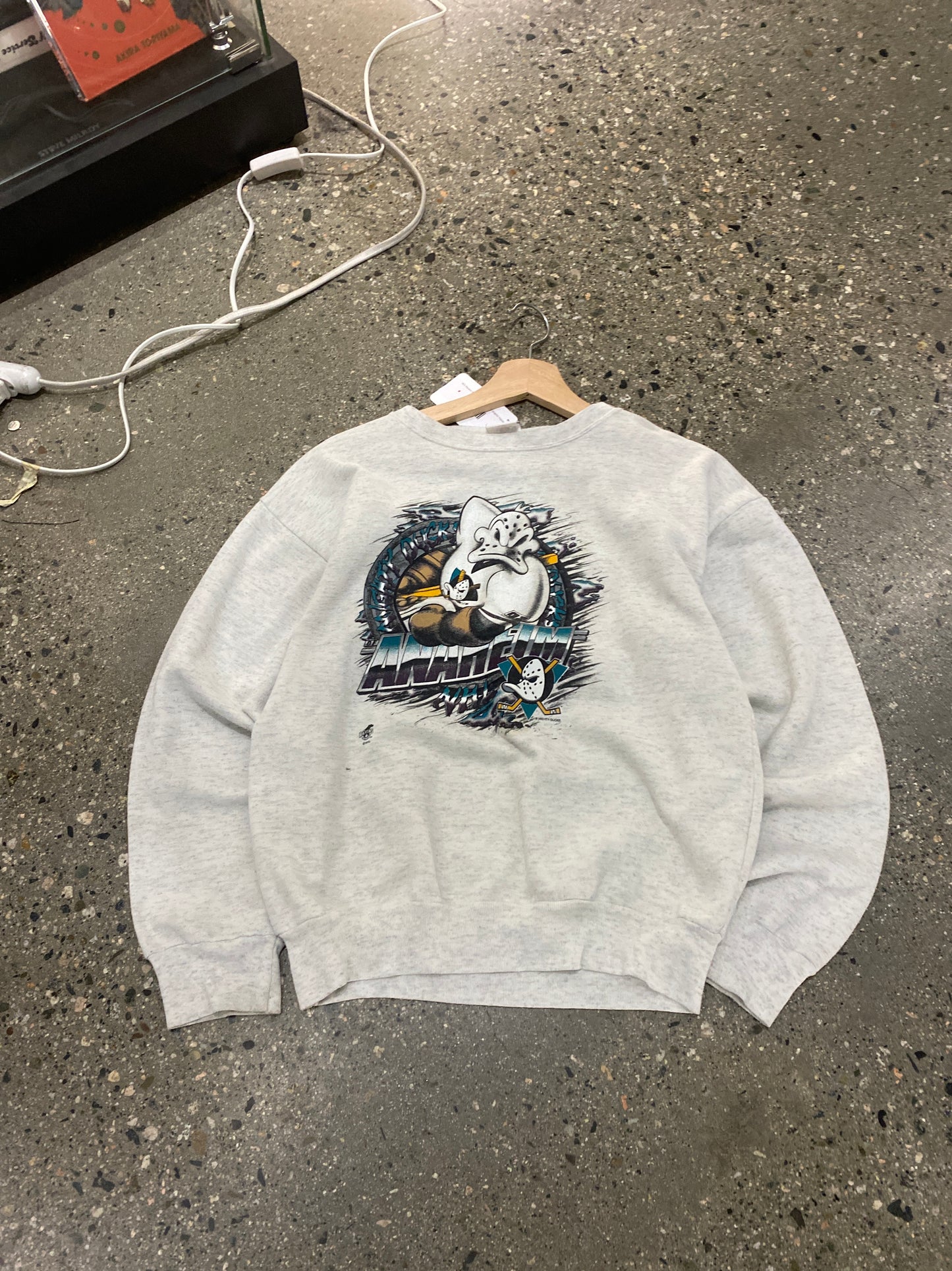 (XXS/XS) 90's Ravens Athletics Anaheim Hockey Graphic Hoodie