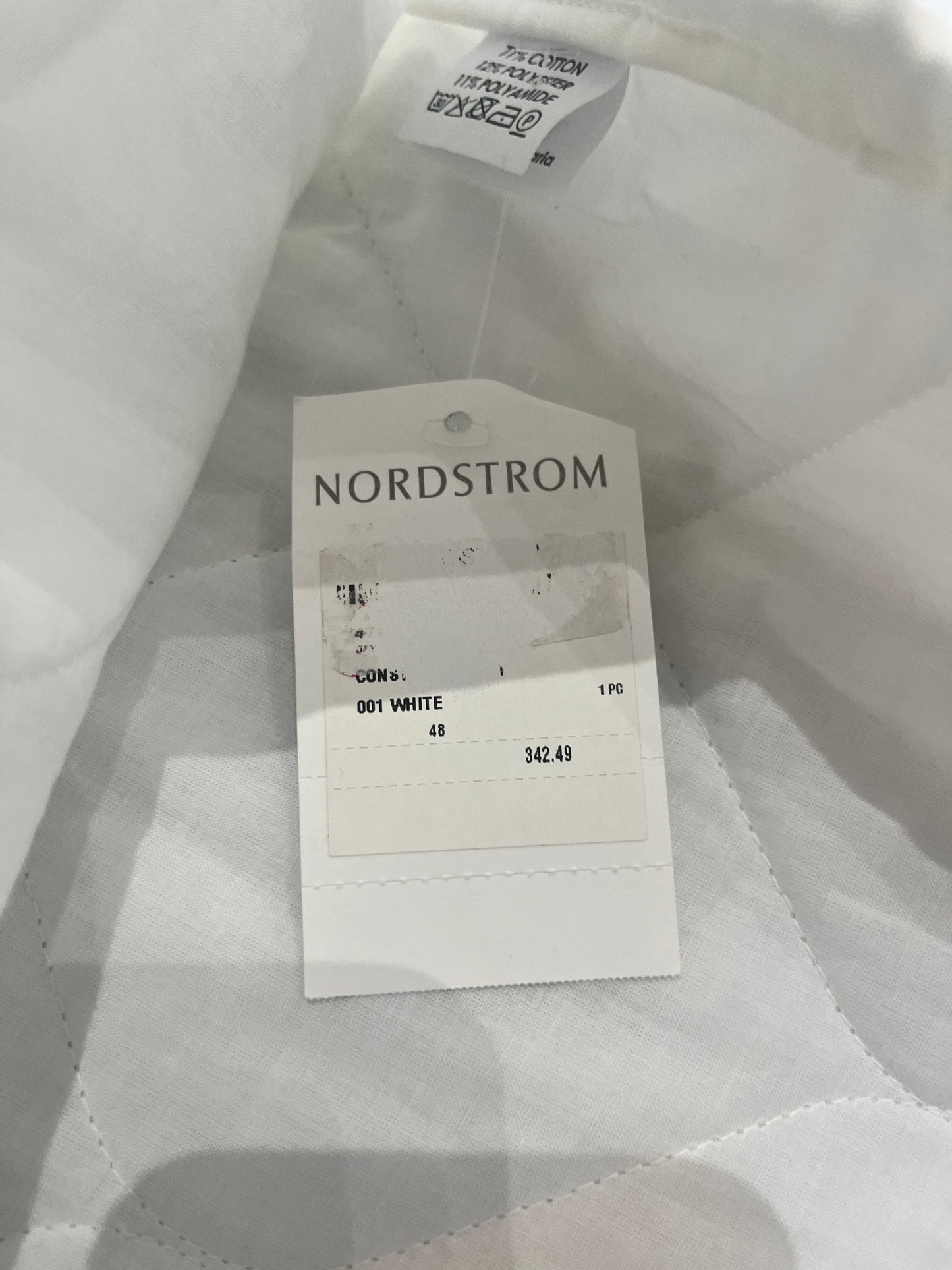 (L/XL) BNWT Van Dries Noten Quilted White Shirt