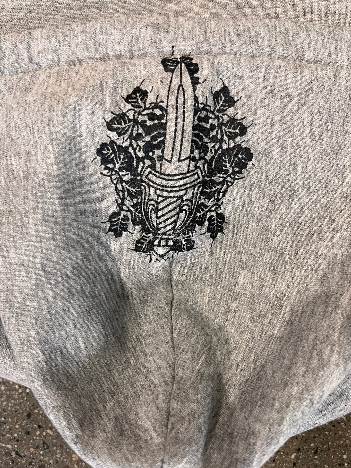 (S) Vintage Authentic Thermal Lined Chrome Hearts Hoodie