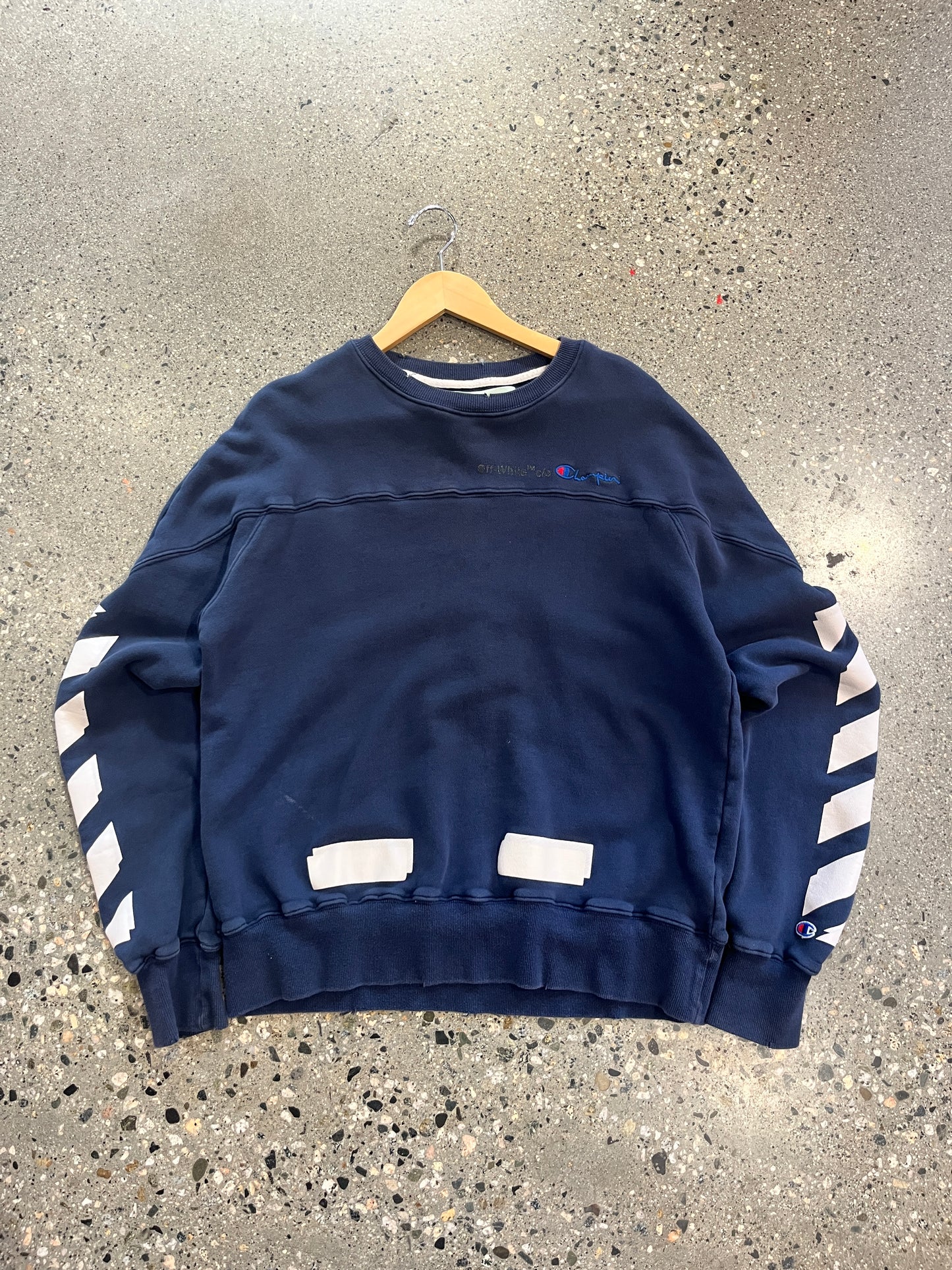 (XL) Champion x Off White Crewneck