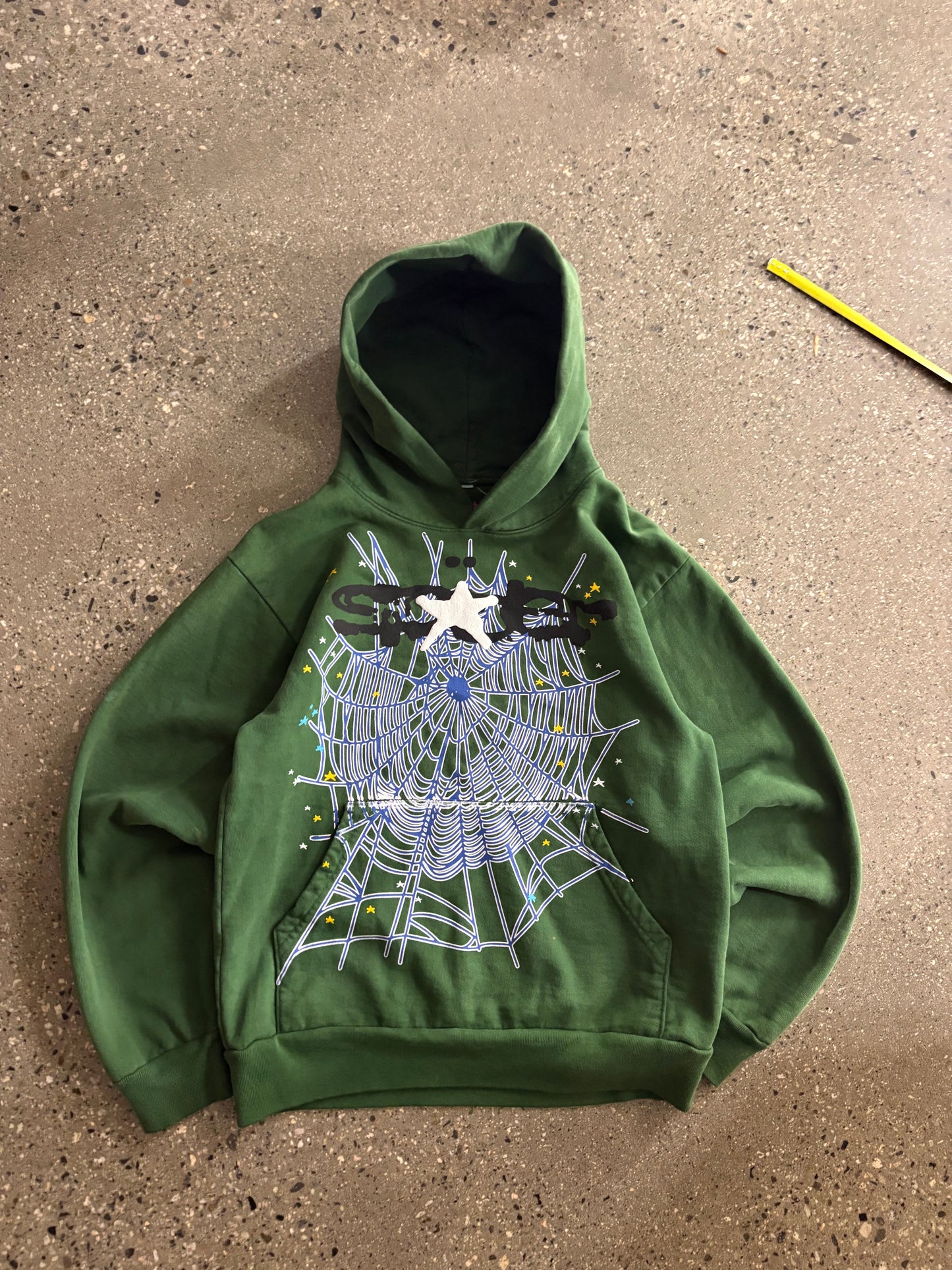 (S) Sp5der Hunter Green Hoodie