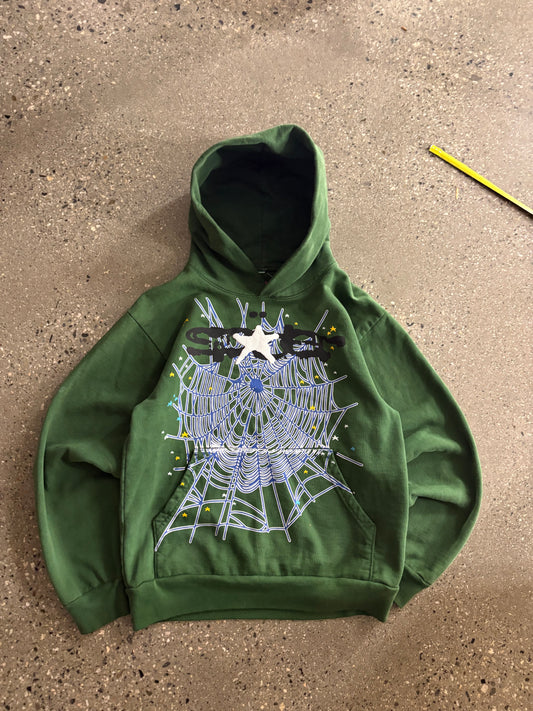 (S) Sp5der Hunter Green Hoodie